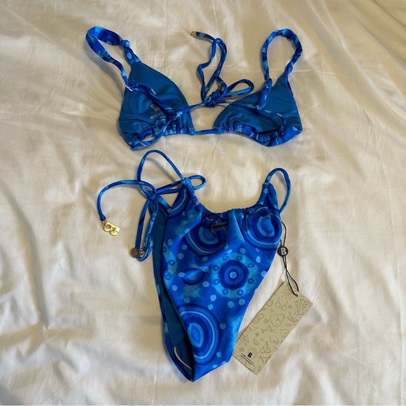 Blackbough Swim Blackbough Swim Blue Trippy Mykonos Bikini Penny